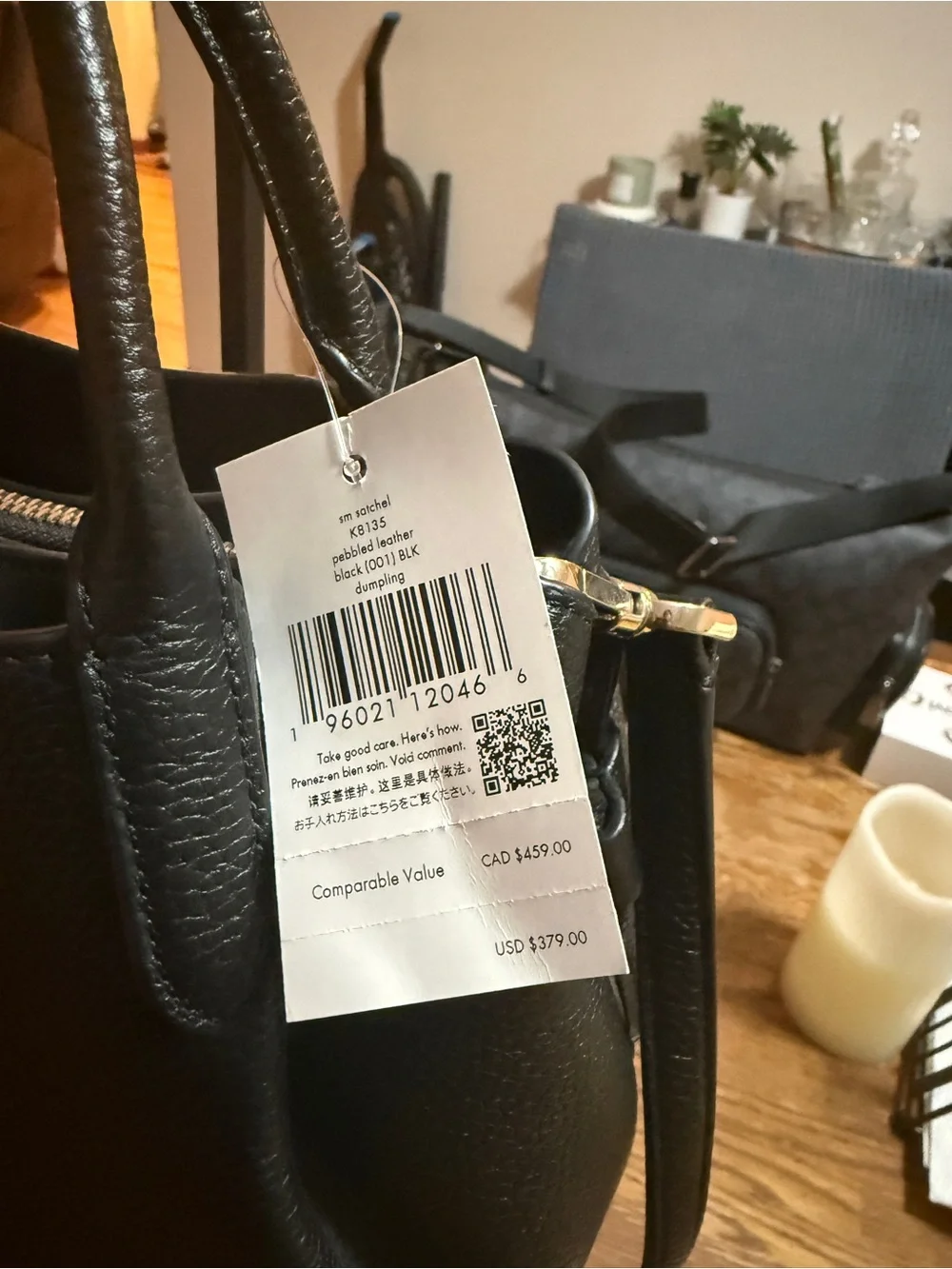 kate spade Black small dumpling Satchel